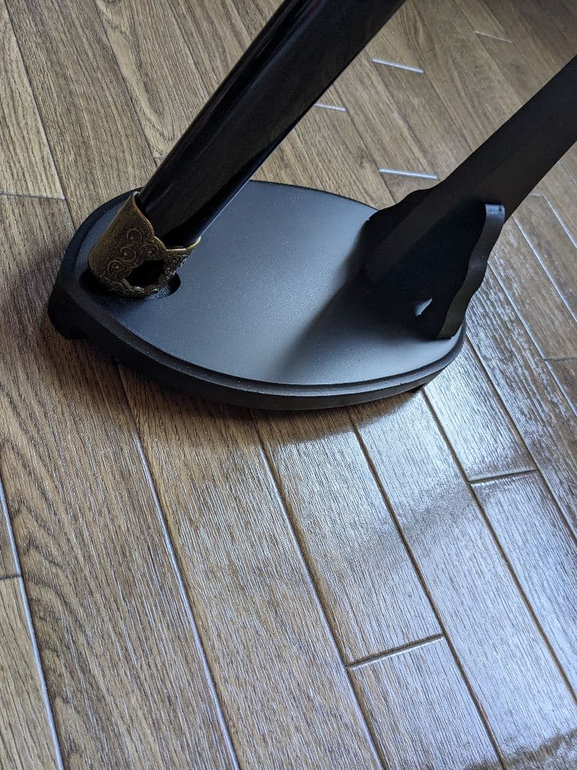 kanon模造刀 アルミ刀身 沖田総司拵 闇一文字　刀掛け 目釘抜き付属