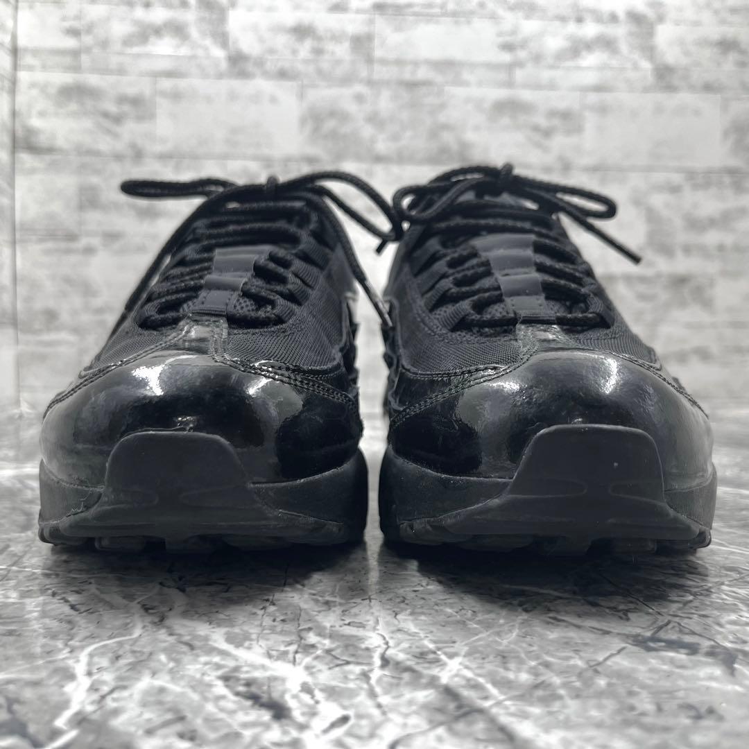 【美品】 ナイキ エアマックス95 トリプルブラック 24.5cm スニーカー