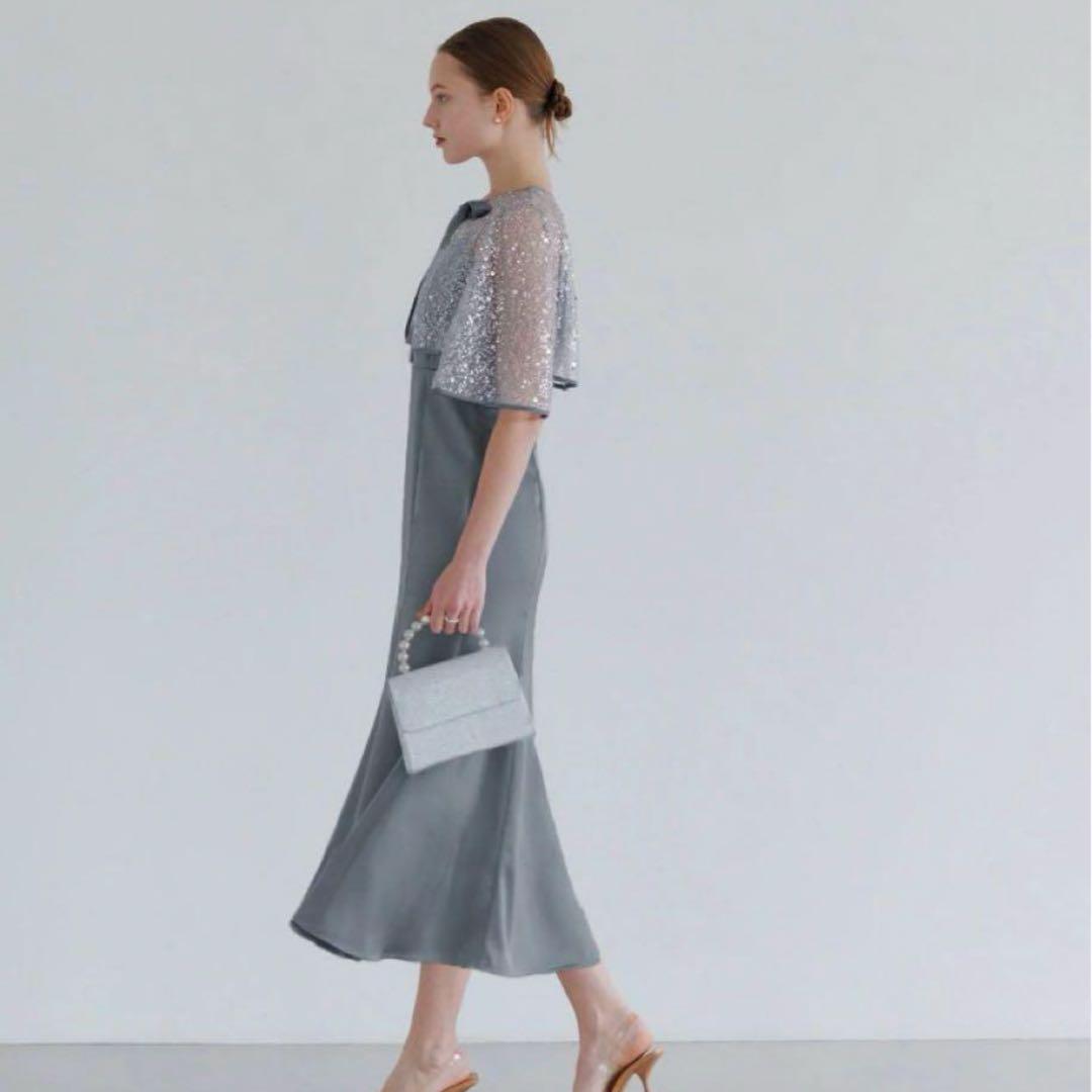 値下げ！leja スパンコールビジューボレロマーメイドワンピース成人式結婚式