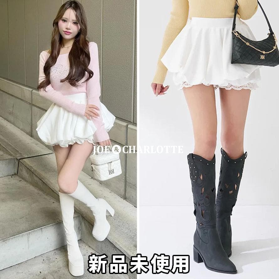 ダーリッチ darich ボリュームバルーンミニスカート ホワイト FREE