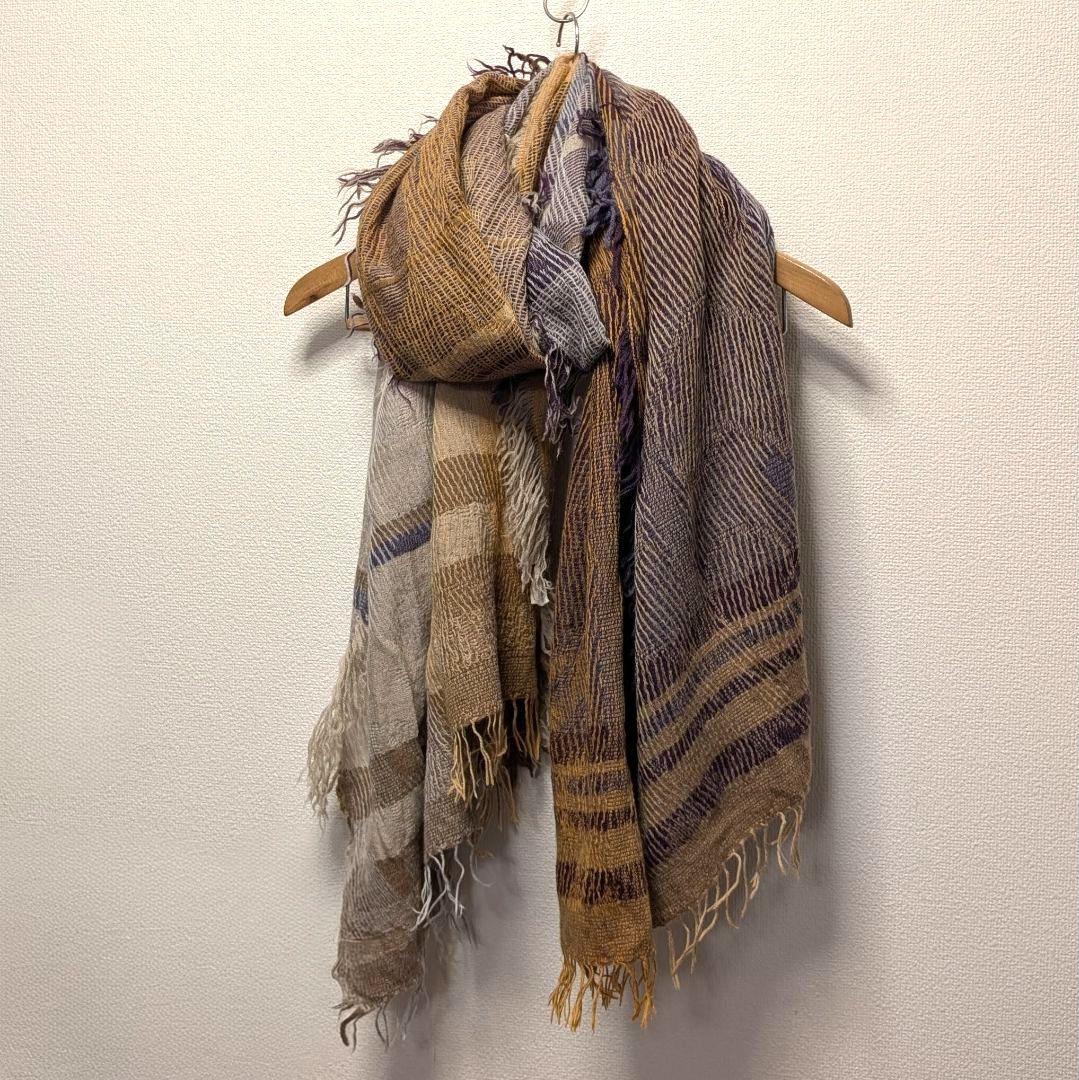 tamaki niime 播州織 JQ shawl BIG ジャガードショール