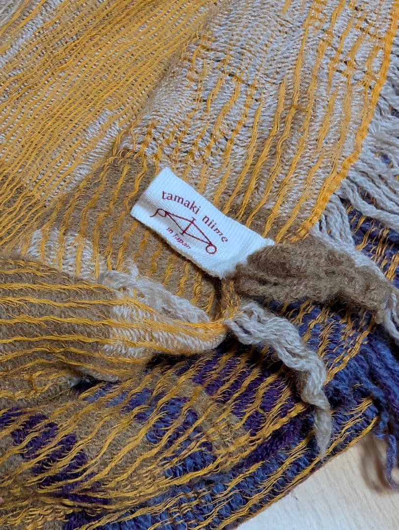tamaki niime 播州織 JQ shawl BIG ジャガードショール
