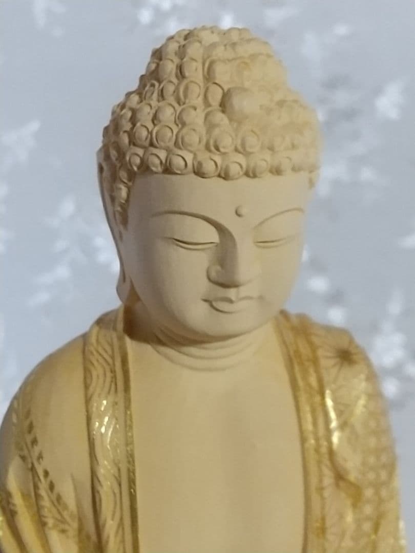 阿弥陀如来立像 5寸 像のみ #547 木彫 仏像