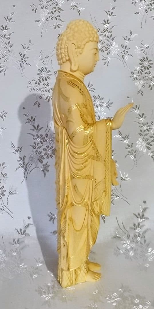 阿弥陀如来立像 5寸 像のみ #547 木彫 仏像