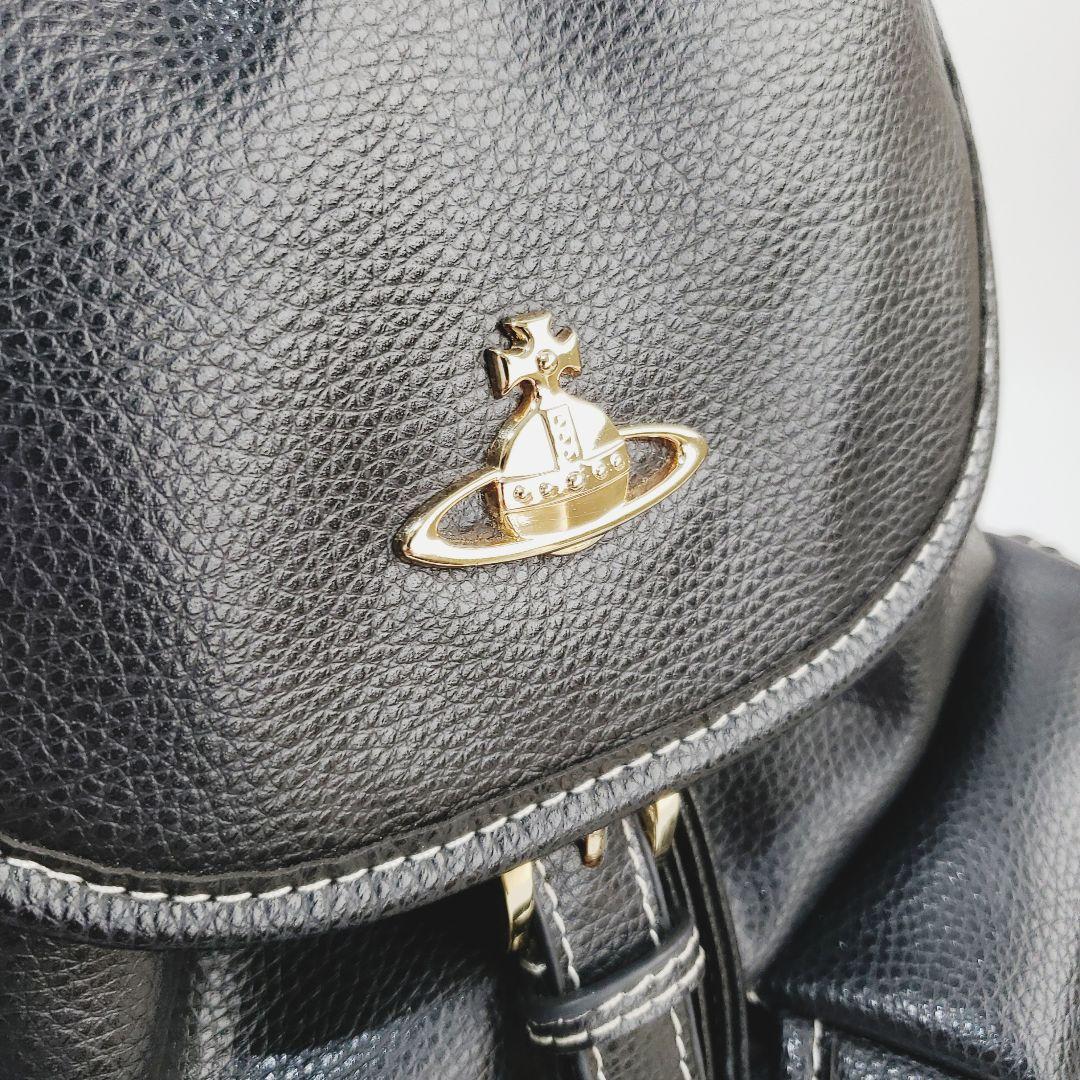 良品【Vivienne Westwood】 ヴィヴィアン オーブブラックリュック