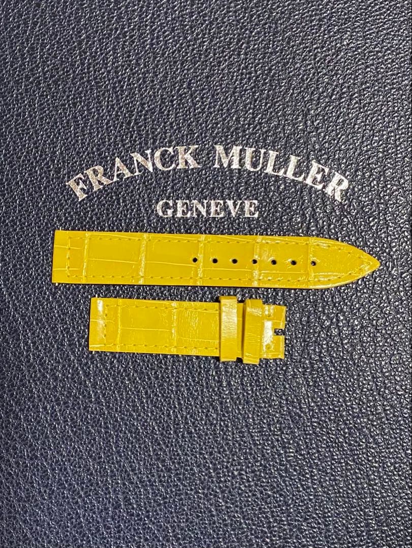 16mm フランクミュラー 純正 イエロー ストラップ ベルト