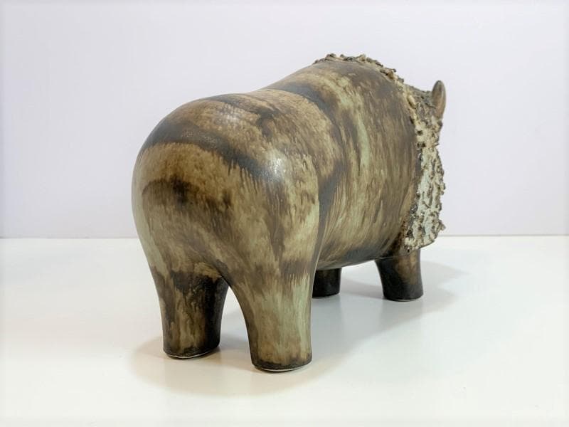 ミッドセンチュリー スウェーデン バイソンの置物 EGO Stengods - メルカリ