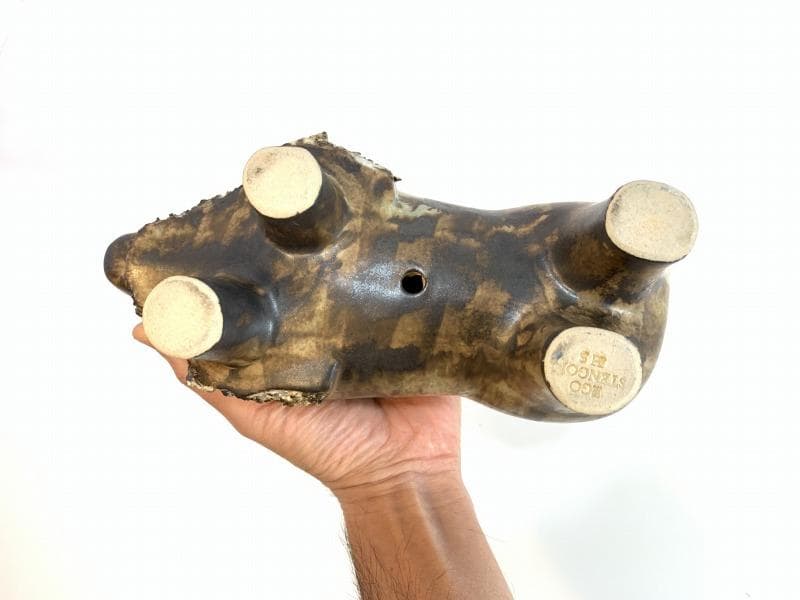 ミッドセンチュリー スウェーデン バイソンの置物 EGO Stengods - メルカリ