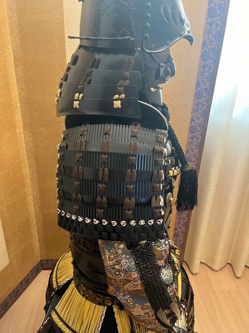 美品！鎧兜　大鎧　等身大一式　雑賀衆　鎧櫃、鎧台付き