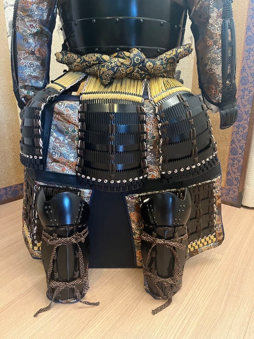 美品！鎧兜　大鎧　等身大一式　雑賀衆　鎧櫃、鎧台付き