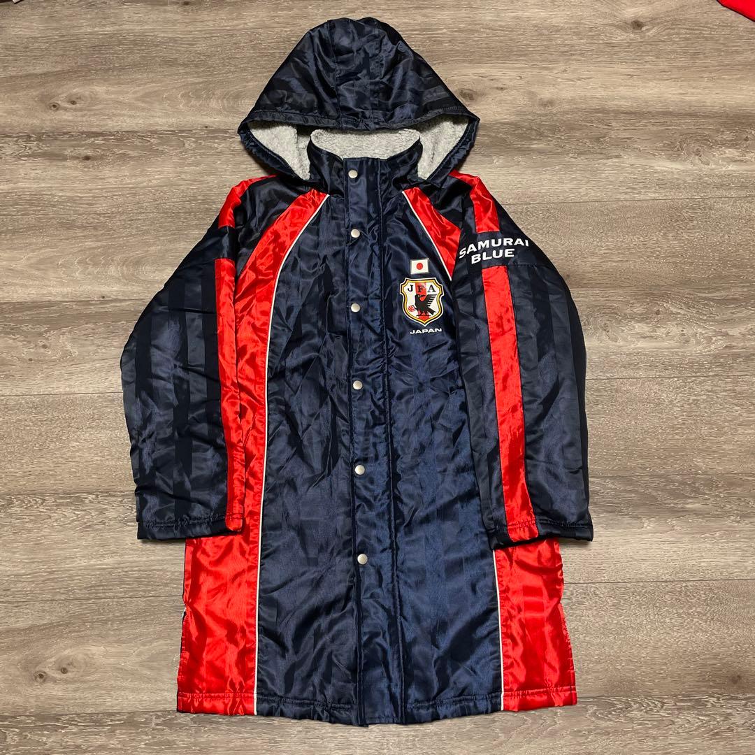 希少品 JFAサッカー日本代表 SAMURAI BLUE ベンチコート 150 - メルカリ