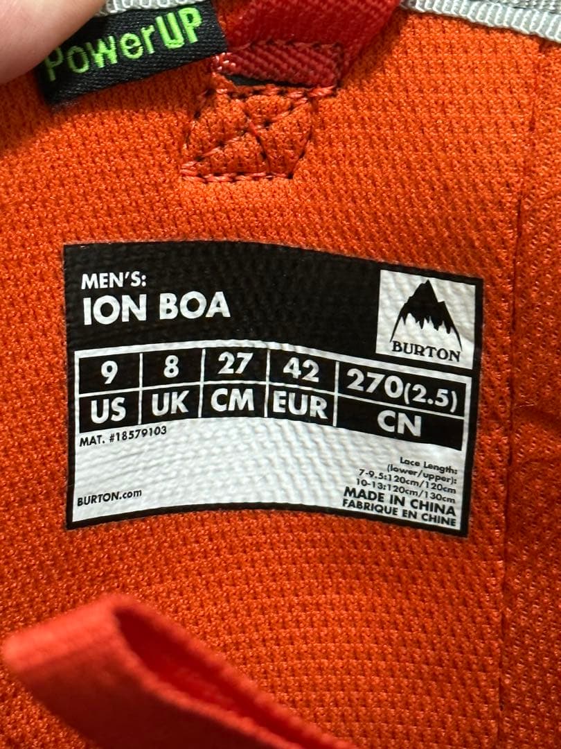 スノーボード BURTON ION BOA 27cm