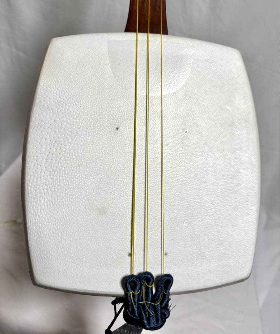 三味線セット 経木 中棹 三つ折れ 付属品 破れ無し