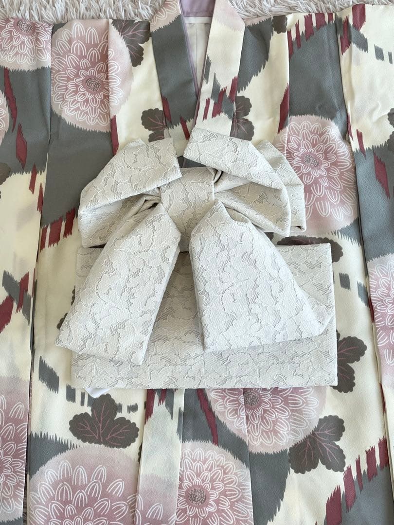 ひよこ商店 utatane 七五三 着物 7歳 ニュアンスカラー着物フルセット