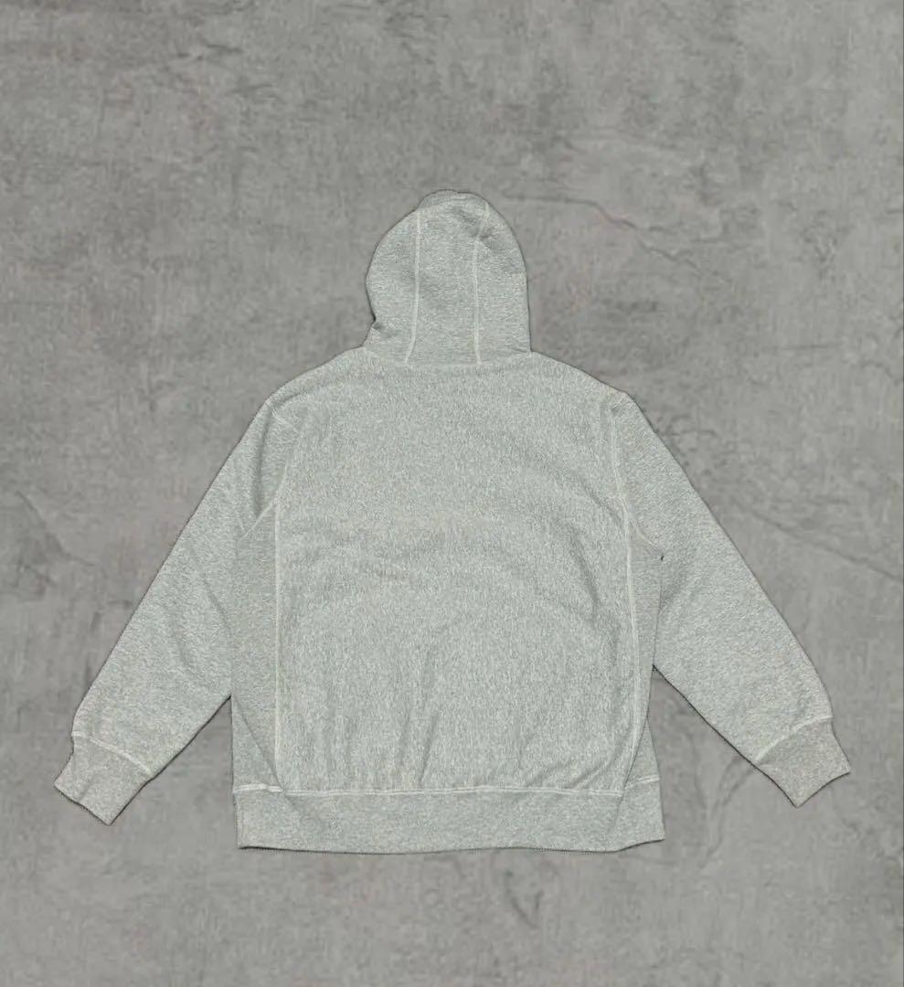 大人気モデル】野村周平着用 FTC パーカー ボックスロゴ グレー 刺繍