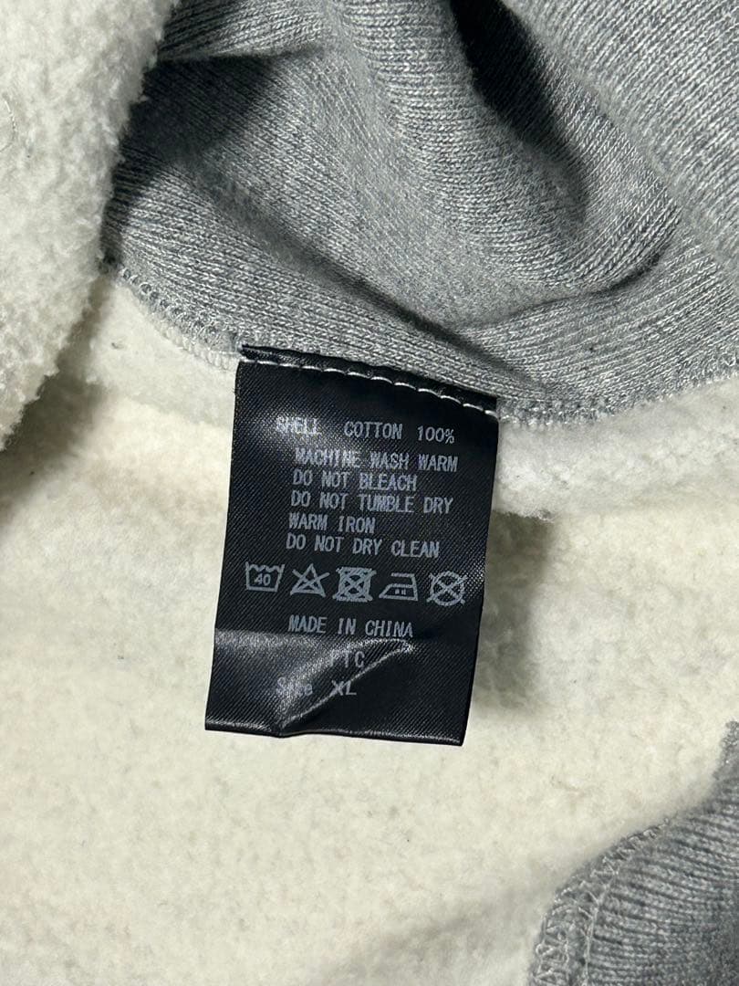 大人気モデル】野村周平着用 FTC パーカー ボックスロゴ グレー 刺繍