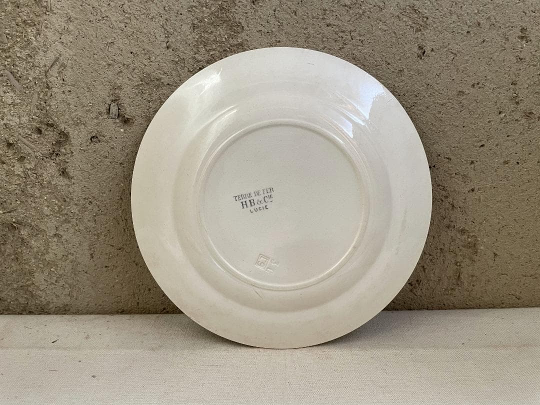 レア◯H.B &CIE 平皿　N864/ショワジールロワ/フランスアンティーク