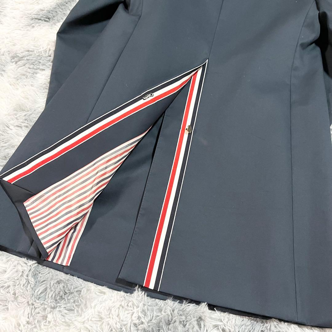 極美品　トムブラウン　バルカラーコート　ネイビー　金ボタン　タグ付き