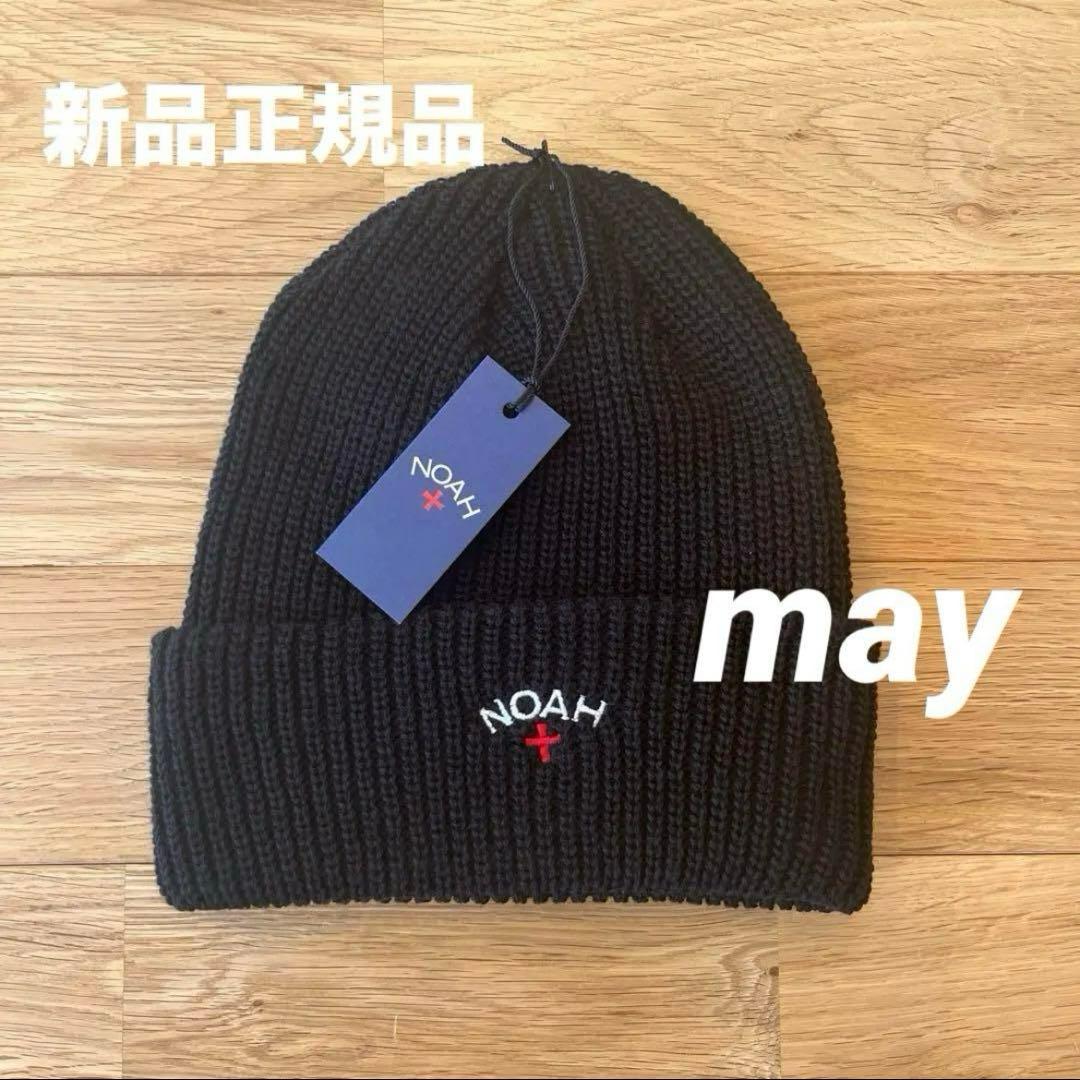 新品正規品】NOAH ニット帽 ビーニー ブラック - メルカリ