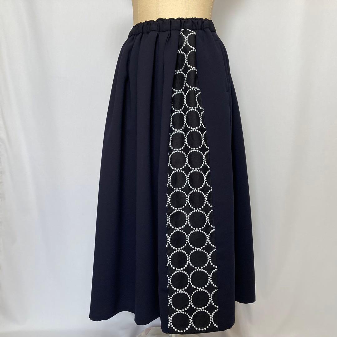 ミナペルホネン　生地一部使用　ギャザースカート　ハンドメイド