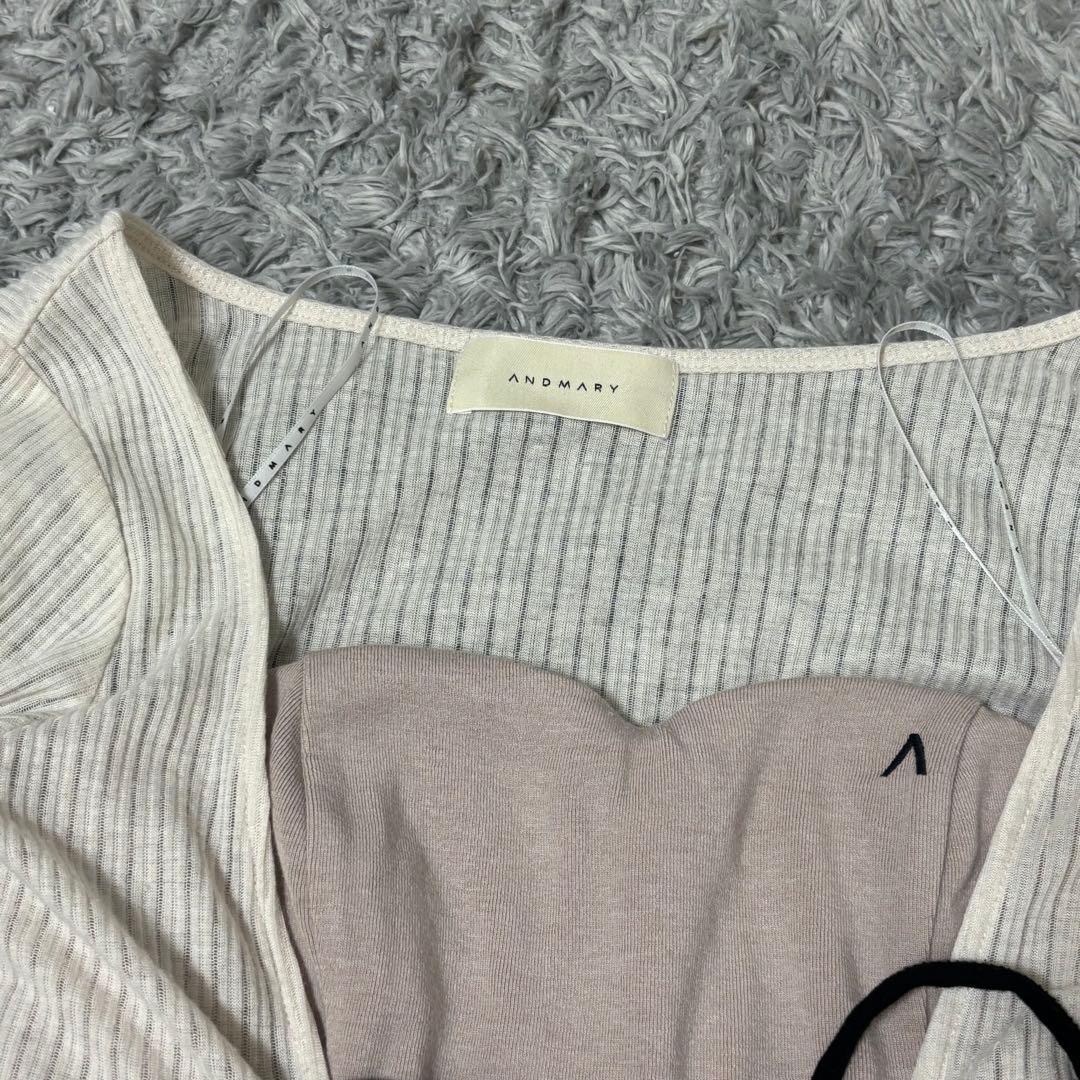 ワンピース ANDMARY Lona ribbon mini dress