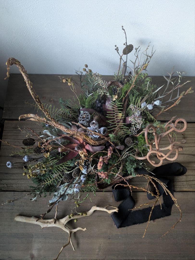 ドライフラワー　オブジェ　クリスマス　正月　インテリア