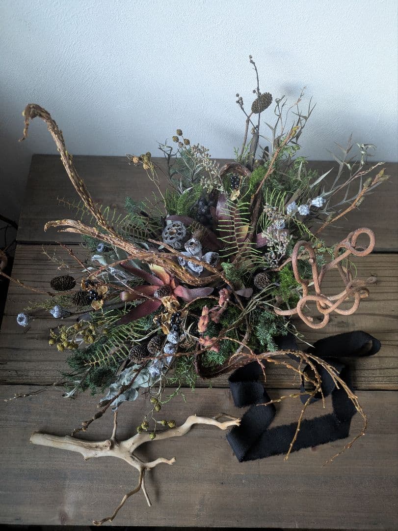 ドライフラワー　オブジェ　クリスマス　正月　インテリア