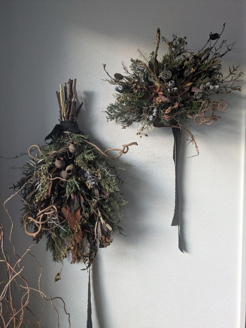 ドライフラワー　オブジェ　クリスマス　正月　インテリア