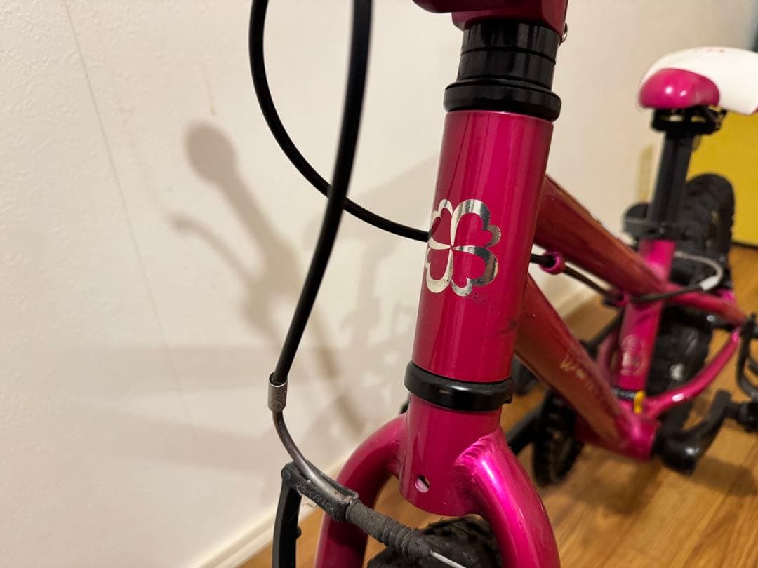 ヨツバサイクル YOTSUBA ZERO 14インチ ピンク 補助輪付き