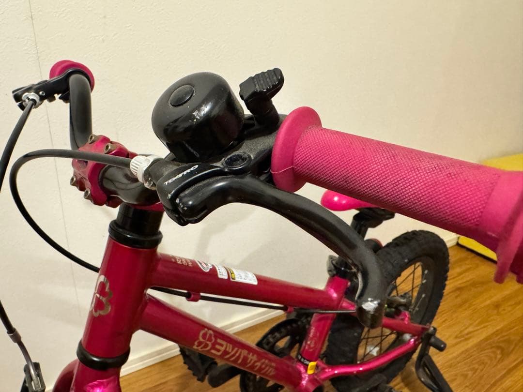 ヨツバサイクル YOTSUBA ZERO 14インチ ピンク 補助輪付き