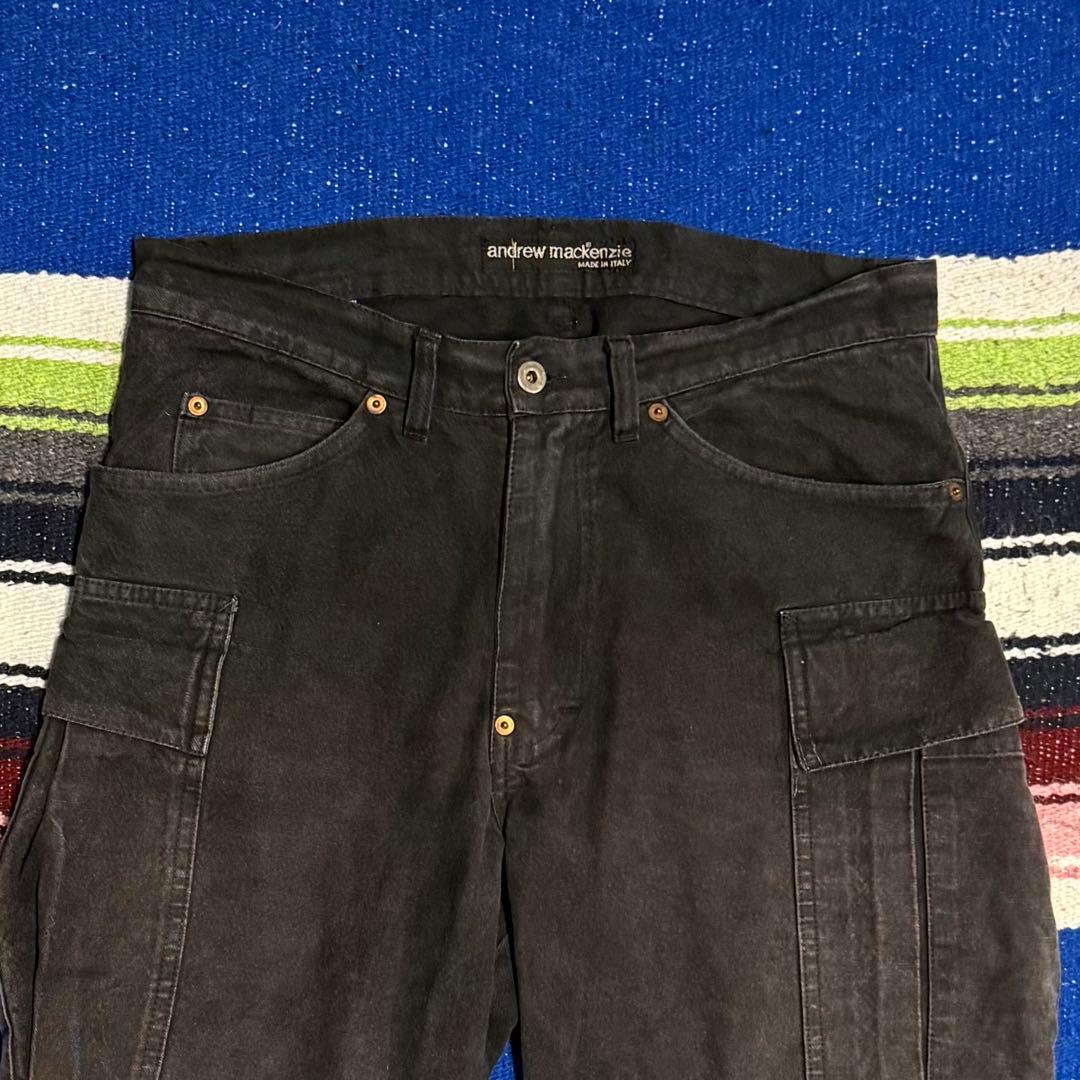 andrew mackenzie ダークグレー カーゴパンツ