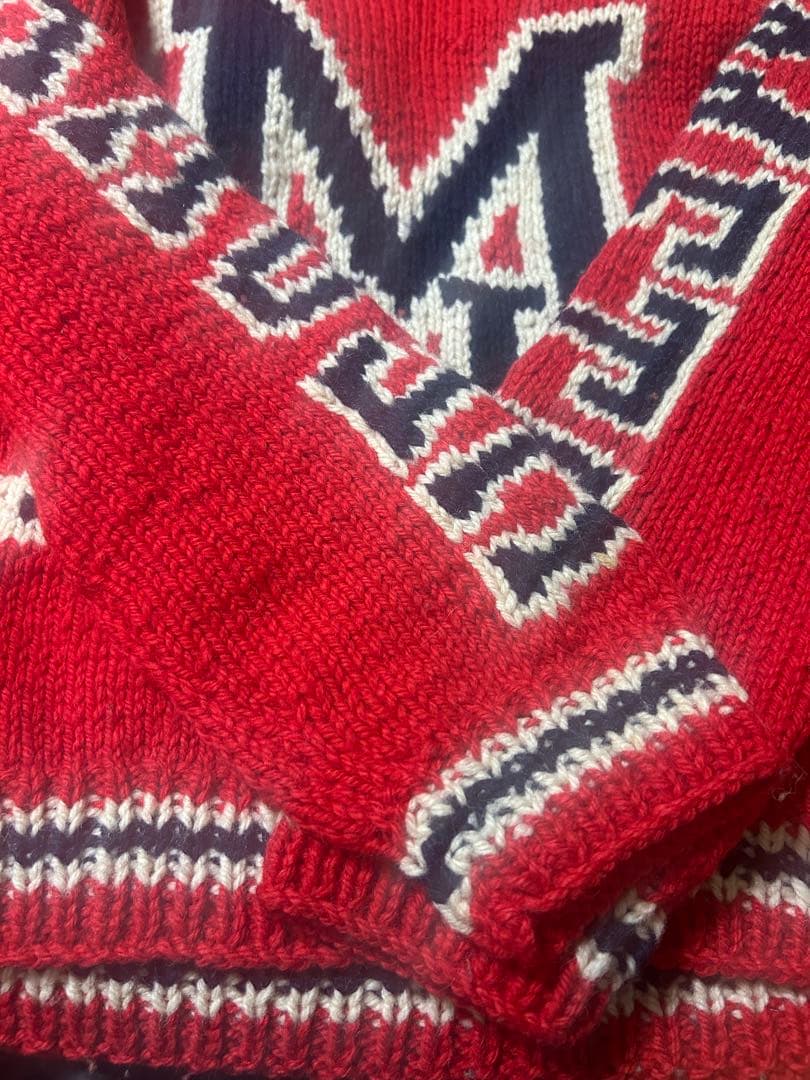 ヒステリックグラマー　カナダ製　カウチンニットセーター