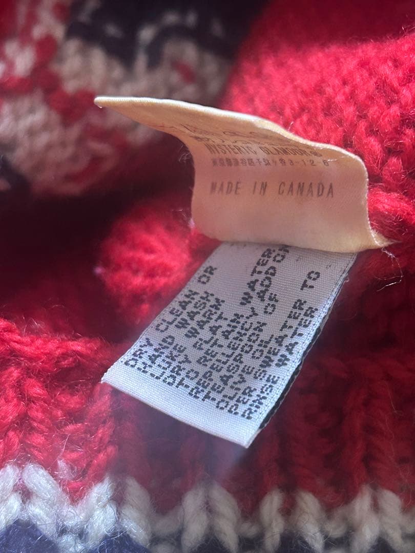 ヒステリックグラマー　カナダ製　カウチンニットセーター