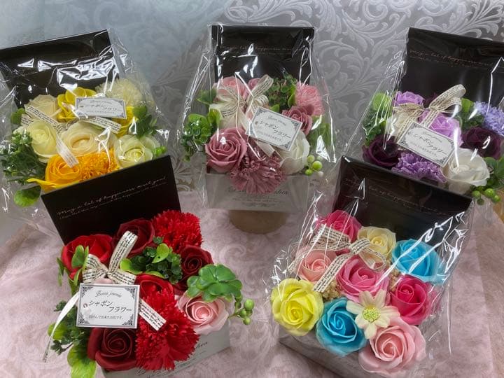 シャボンフラワー　《ピンク》