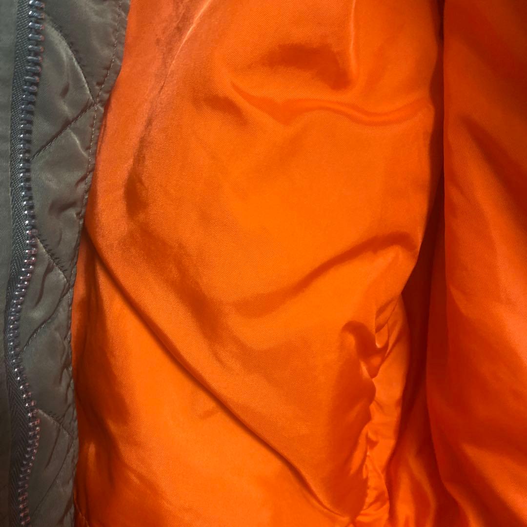 80s？ALPHA MA-1USA製オレンジ裏地 フライトジャケットS 説明必読