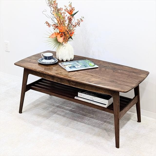 起立木工ノルディ無垢材センターテーブル - メルカリ