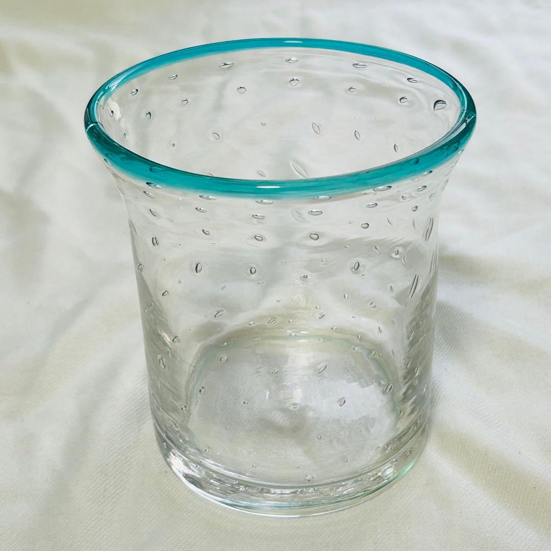 ガラス製　漬け物容器　浅漬鉢　作家物