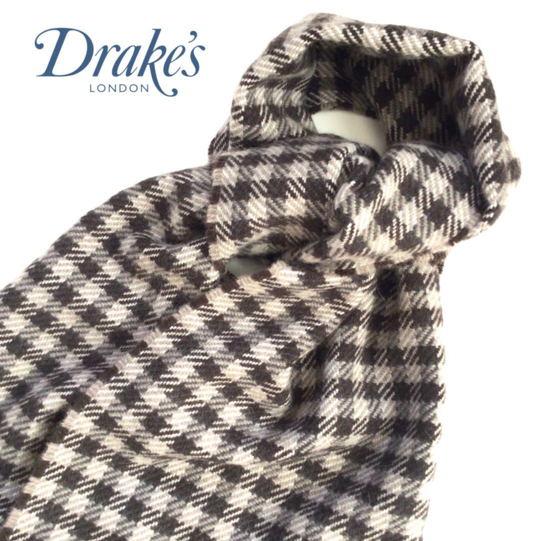 新品】Drake's × BEAMS F チェック柄マフラー ストール西口修平