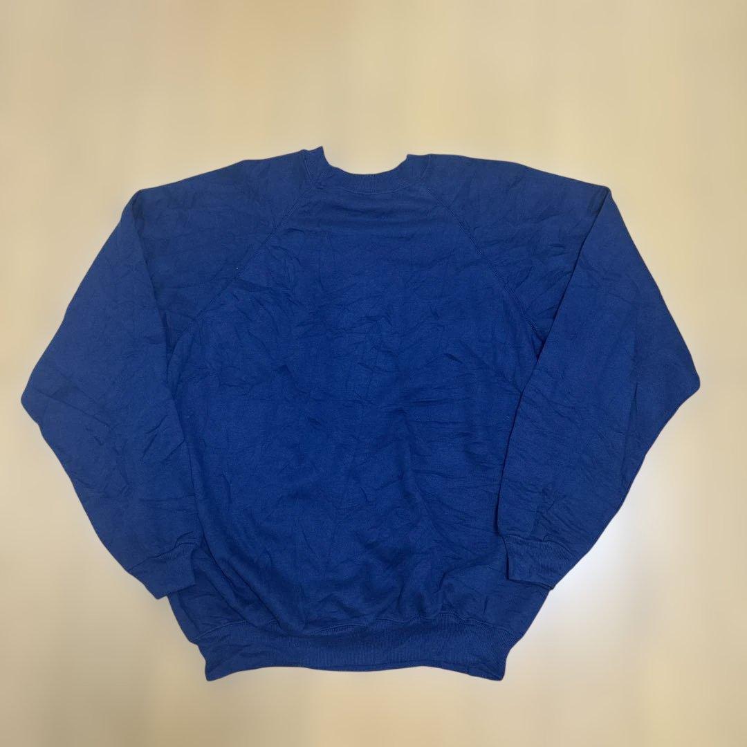 新品 80s Hanes ヘインズ ラグランスウェットXL USA製 ネイビー