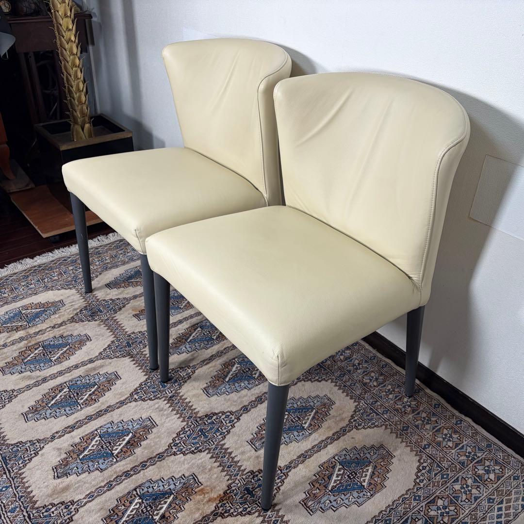 ligne roset ロゼチルコ 2脚セット リーンロゼ ダイニングチェア