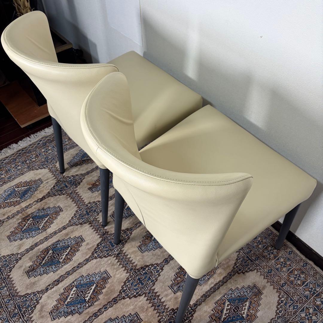 ligne roset ロゼチルコ 2脚セット リーンロゼ ダイニングチェア