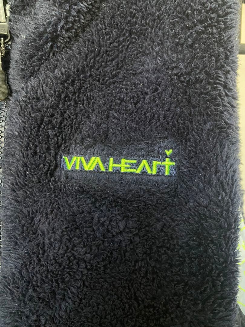 VIVA HEART フリースベスト ネイビー