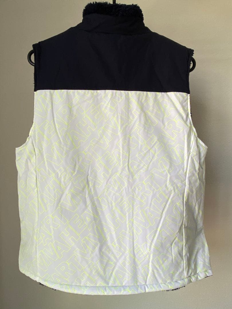 VIVA HEART フリースベスト ネイビー