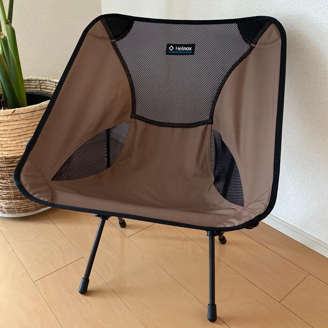 Helinox 折りたたみアウトドアチェア ブラウン 美品】Helinox