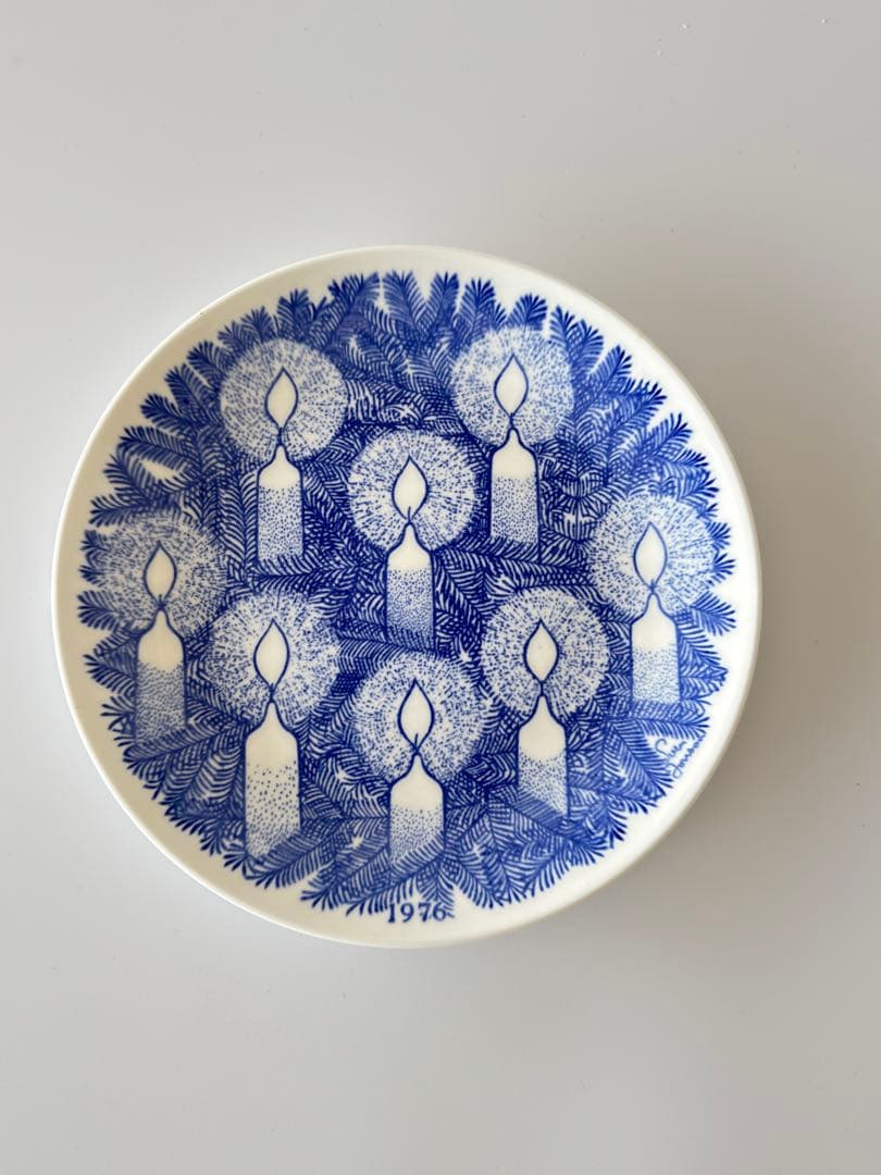 グスタフスベリ/スヴェン・ジョンソン/クリスマスイヤープレート/1976年