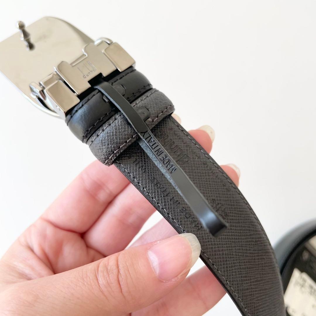 【新品・箱付き】dunhill メンズ ベルト リバーシブル 長さ調整可能