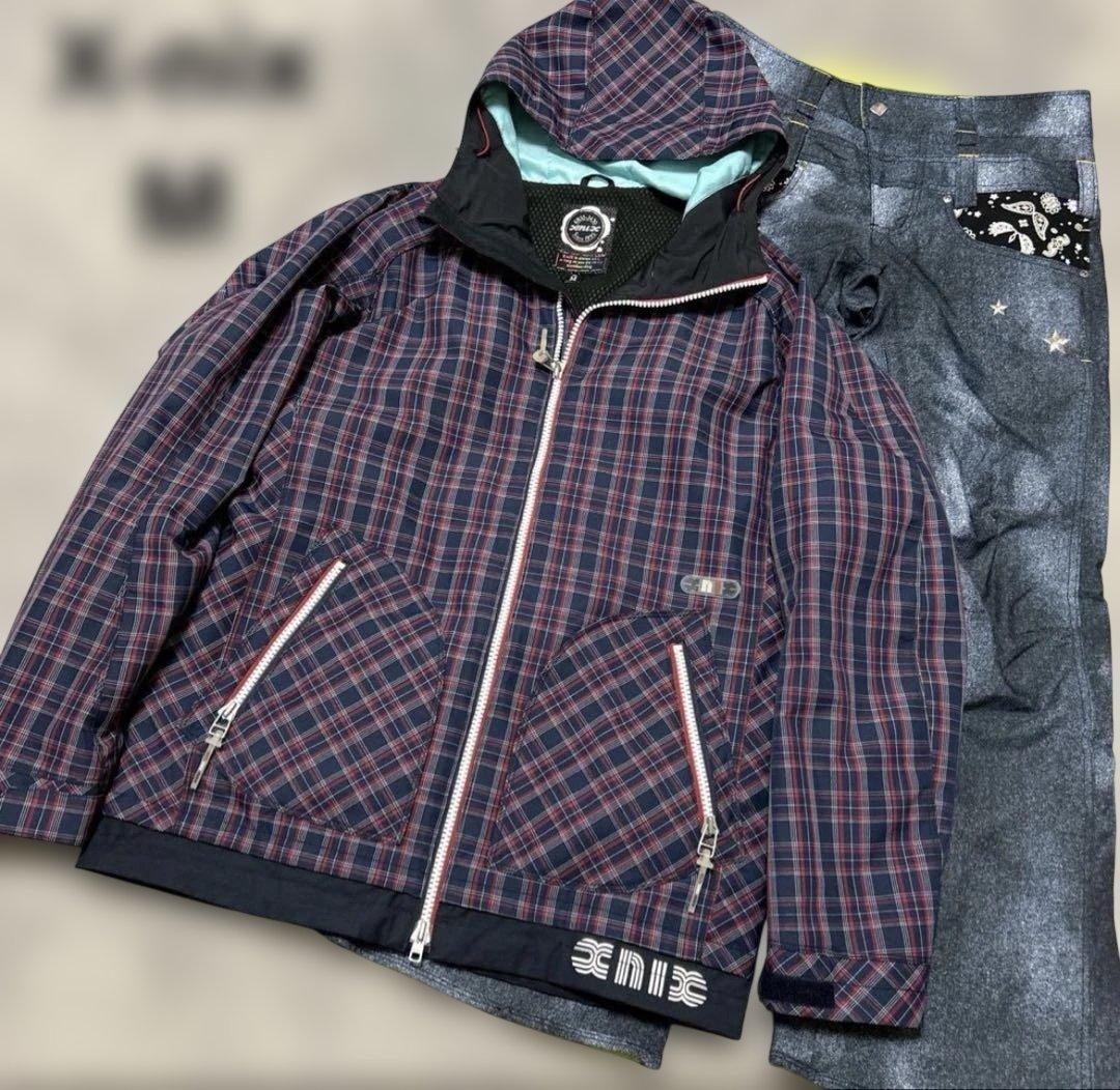 エクスニクスX-nixメンズスキースノーボードウェア上下セットアップ