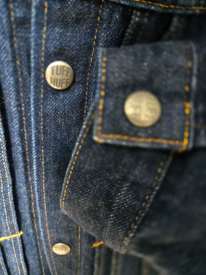 【RADIALLラディアル・プリーツデニムジャケット・Gジャン】赤耳