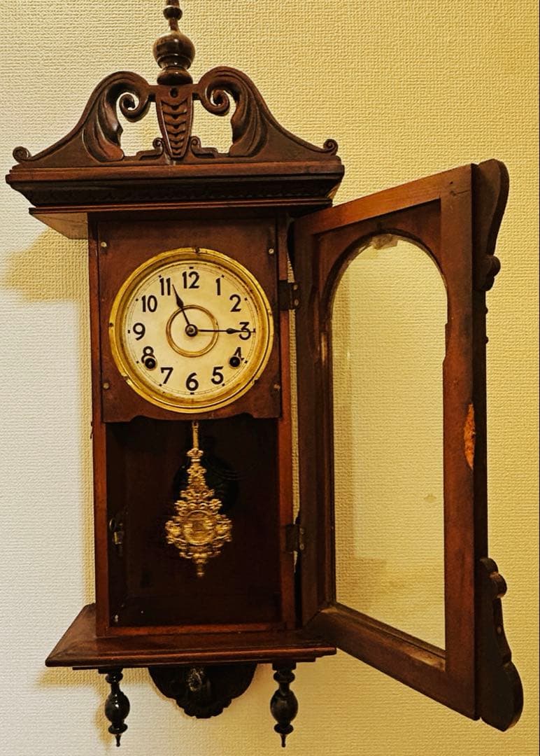 小栗時計　レアな柱時計