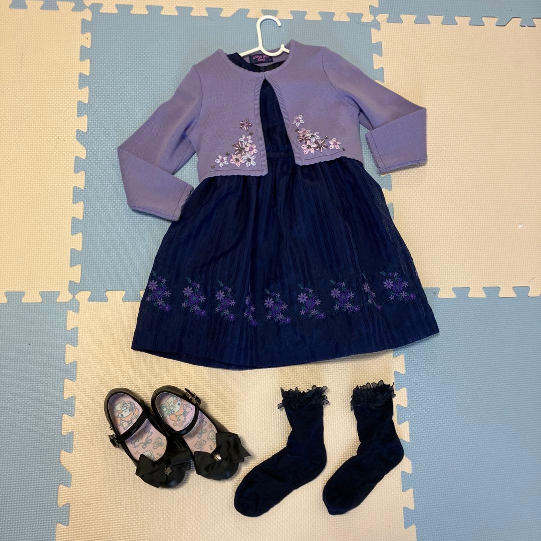 アナスイミニ【110】ワンピース・ボレロ・靴下・パンプス - メルカリ